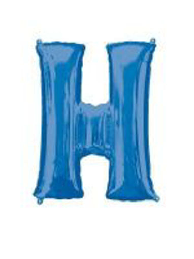 Picture of BLUE LETTER H FOIL BALLOON